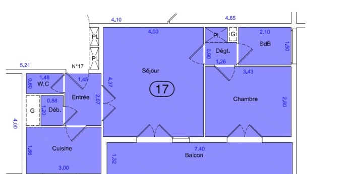 Image 3 sur 3 - Appartement  ·  Vente · Noisy Le Grand (93160) · 2 pièces · 43m²