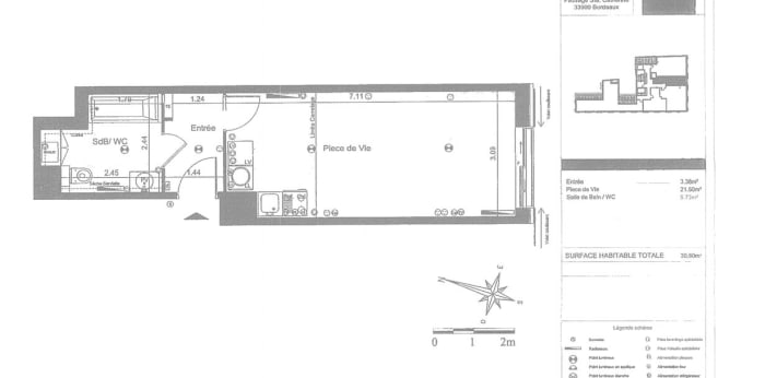 Image 5 sur 15 - Appartement  ·  Vente · Bordeaux (33000) · 1 pièce · 31m²