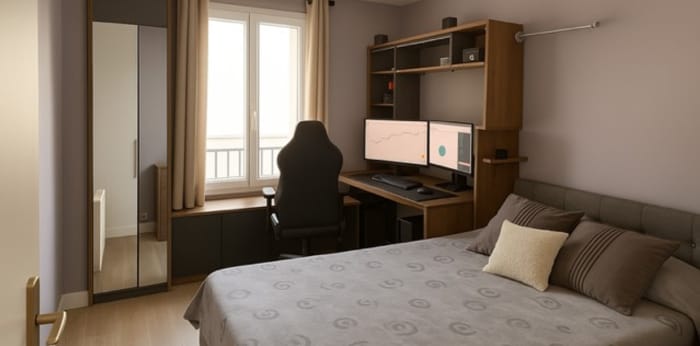 Image 4 sur 5 - Appartement  ·  Vente · Romainville (93230) · 2 pièces · 40m²