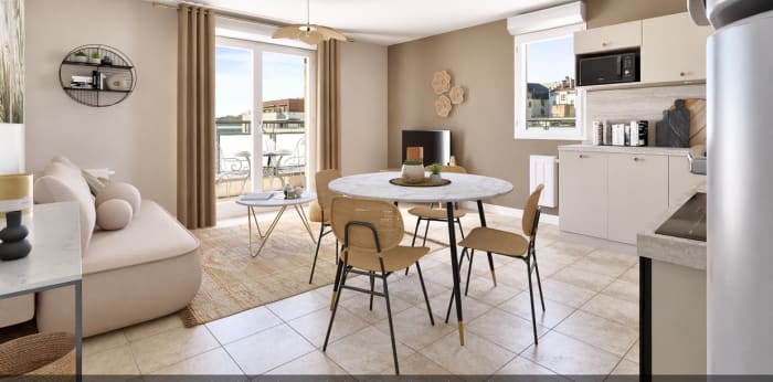 Image 2 sur 18 - Appartement  ·  Vente · Lyon 07 (69007) · 4 pièces · 74m²