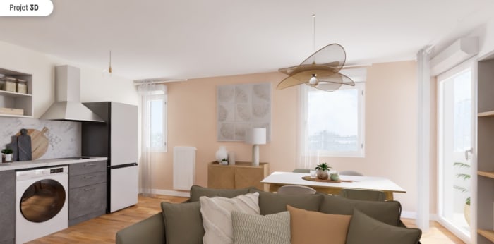 Image 4 sur 15 - Appartement  ·  Vente · Maizieres Les Metz (57280) · 2 pièces · 52m²
