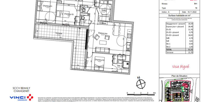 Image 9 sur 9 - Appartement  ·  Location · Chenove (21300) · 4 pièces · 82m²