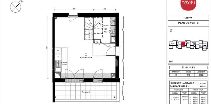 Image 7 sur 9 - Appartement  ·  Location · Lille (59160) · 3 pièces · 62m²