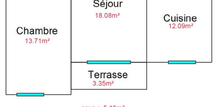Image 4 sur 12 - Appartement  ·  Location · Morbier (39400) · 2 pièces · 61m²