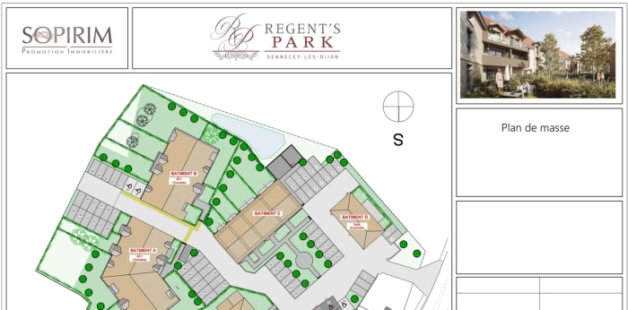 Image 4 sur 4 - Appartement  ·  Location · Sennecey Les Dijon (21800) · 2 pièces · 40m²