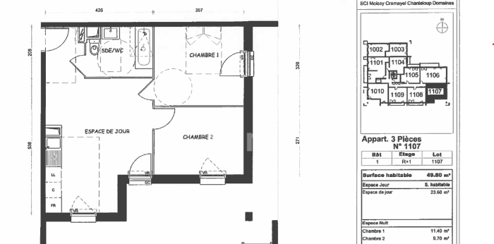 Image 7 sur 8 - Appartement  ·  Location · Moissy Cramayel (77550) · 3 pièces · 50m²