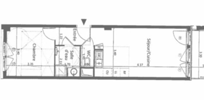 Image 7 sur 7 - Appartement  ·  Location · Villeurbanne (69100) · 2 pièces · 41m²