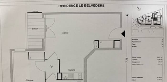 Image 1 sur 2 - Appartement  ·  Location · Champigny Sur Marne (94500) · 2 pièces · 46m²