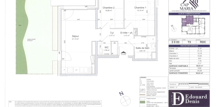 Image 8 sur 8 - Appartement  ·  Location · Vandoeuvre Les Nancy (54500) · 3 pièces · 59m²