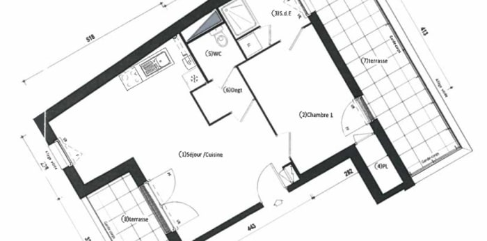 Image 2 sur 2 - Appartement  ·  Location · St Sebastien Sur Loire (44230) · 2 pièces · 49m²