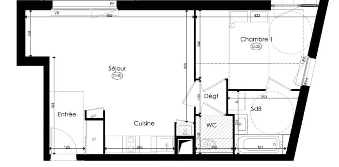 Image 15 sur 15 - Appartement  ·  Location · Chenove (21300) · 2 pièces · 45m²