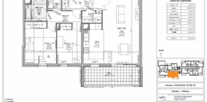 Image 2 sur 6 - Appartement  ·  Location · St Fons (69190) · 3 pièces · 75m²