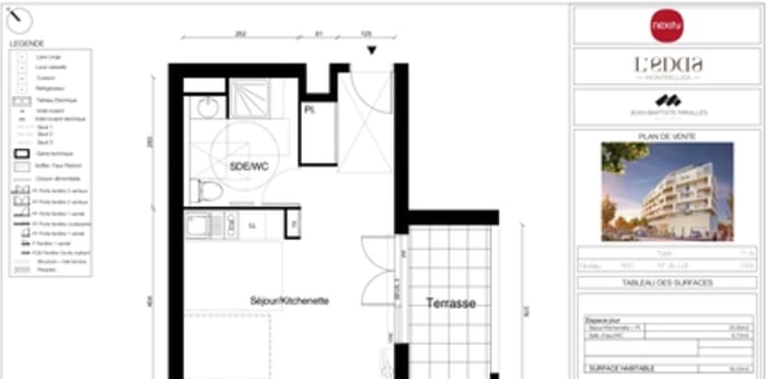 Image 2 sur 3 - Appartement  ·  Location · Montpellier (34070) · 1 pièce · 31m²