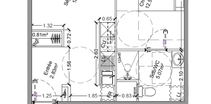 Image 2 sur 2 - Appartement  ·  Location · Longwy (54400) · 2 pièces · 40m²