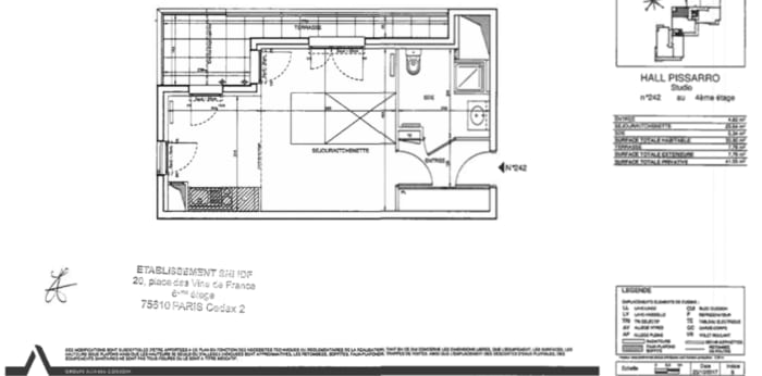Image 6 sur 8 - Appartement  ·  Location · Rueil Malmaison (92500) · 1 pièce · 34m²