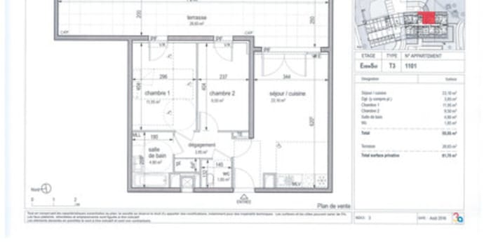 Image 15 sur 15 - Appartement  ·  Location · Marseille (13012) · 3 pièces · 55m²