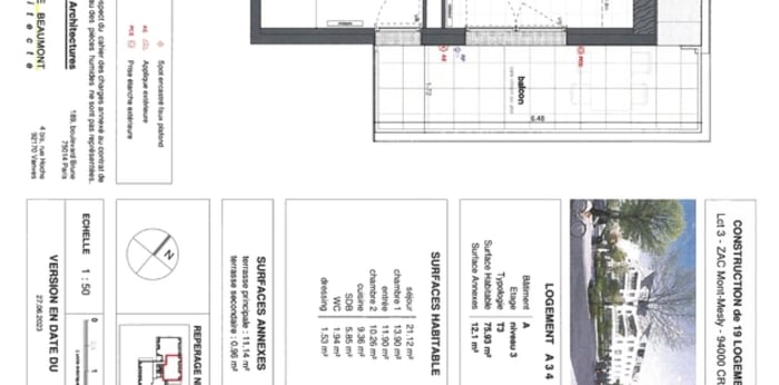 Image 2 sur 2 - Appartement  ·  Location · Creteil (94000) · 3 pièces · 76m²