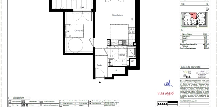 Image 1 sur 3 - Appartement  ·  Location · Marseille (13010) · 2 pièces · 44m²