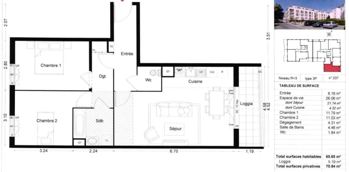 Image 2 sur 2 - Appartement  ·  Location · Sarcelles (95200) · 3 pièces · 66m²