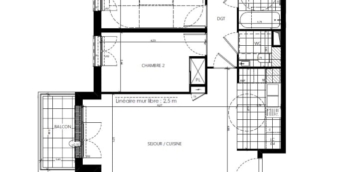 Image 1 sur 5 - Appartement  ·  Location · Rueil Malmaison (92500) · 3 pièces · 65m²