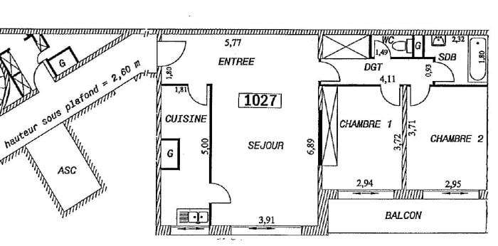 Image 7 sur 7 - Appartement  ·  Location · Paris (75017) · 3 pièces · 71m²