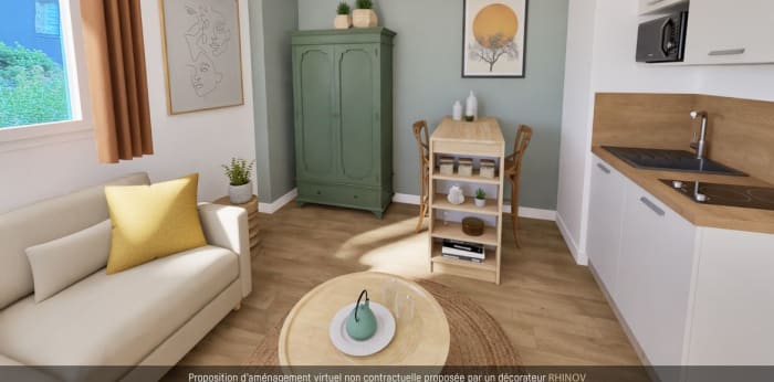 Image 3 sur 8 - Appartement  ·  Vente · Nantes (44000) · 1 pièce · 19m²