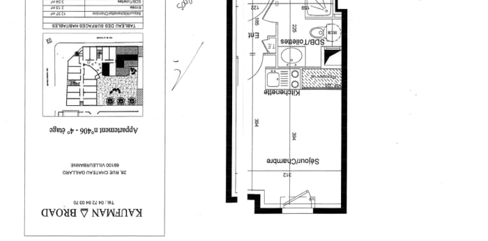 Image 10 sur 10 - Appartement  ·  Vente · Villeurbanne (69100) · 1 pièce · 18m²