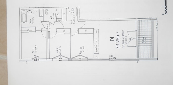 Image 6 sur 12 - Appartement  ·  Vente · Lyon 07 (69007) · 4 pièces · 74m²