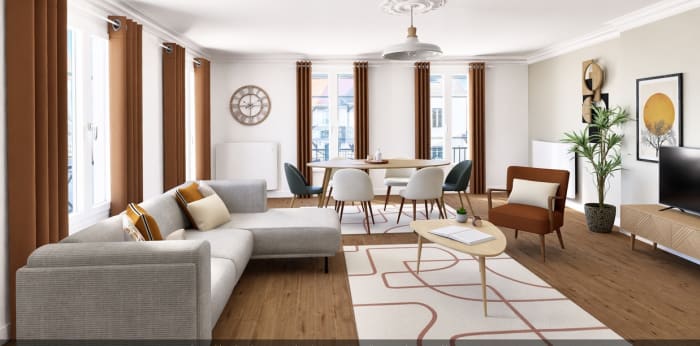 Image 2 sur 11 - Appartement  ·  Vente · Cergy (95800) · 2 pièces · 57m²