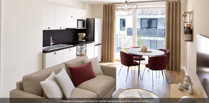 Image 1 sur 3 - Appartement  ·  Vente · Pessac (33600) · 2 pièces · 46m²