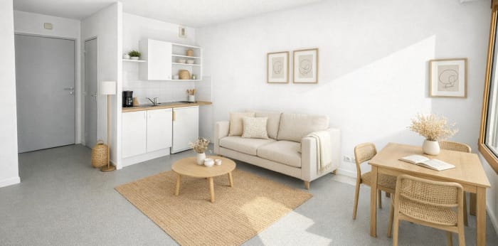 Image 1 sur 7 - Appartement  ·  Vente · Nantes (44000) · 1 pièce · 19m²