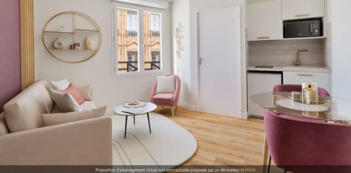 Image 2 sur 10 - Appartement  ·  Vente · Lyon (69003) · 1 pièce · 19m²