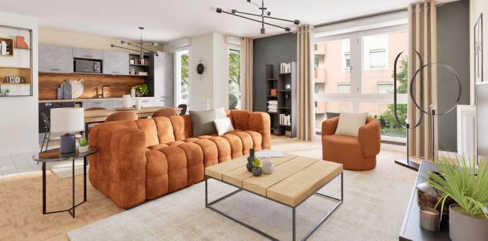 Image 1 sur 11 - Appartement  ·  Vente · Lyon (69003) · 4 pièces · 83m²