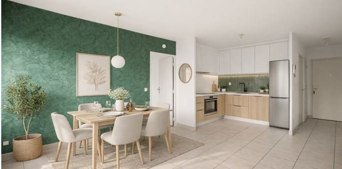 Image 2 sur 12 - Appartement  ·  Vente · Lyon (69003) · 2 pièces · 47m²