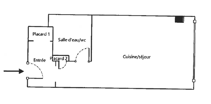 Image 2 sur 4 - Appartement  ·  Vente · Nanterre (92000) · 1 pièce · 12m²