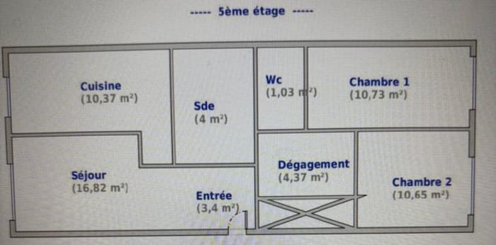 Image 9 sur 9 - Appartement  ·  Vente · Paris (75012) · 3 pièces · 61m²