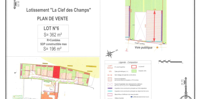 Image 1 sur 3 - Terrain  ·  Vente · Lesches (77450)