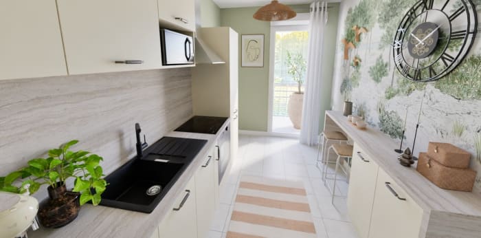 Image 3 sur 9 - Appartement  ·  Vente · Nantes (44300) · 3 pièces · 66m²