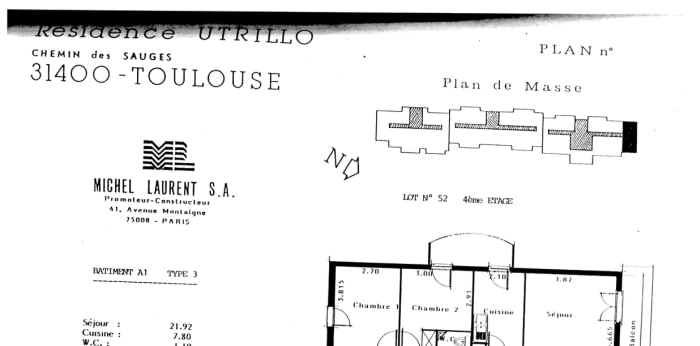 Image 3 sur 6 - Appartement  ·  Vente · Toulouse (31400) · 3 pièces · 65m²