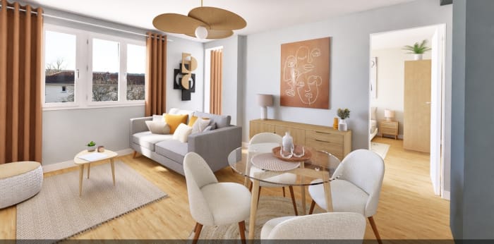 Image 2 sur 13 - Appartement  ·  Vente · Besancon (25000) · 3 pièces · 55m²