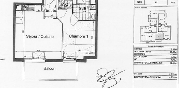 Image 10 sur 12 - Appartement  ·  Vente · Le Blanc Mesnil (93150) · 2 pièces · 42m²