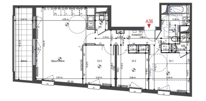 Image 10 sur 10 - Appartement  ·  Location · Combs La Ville (77380) · 4 pièces · 75m²