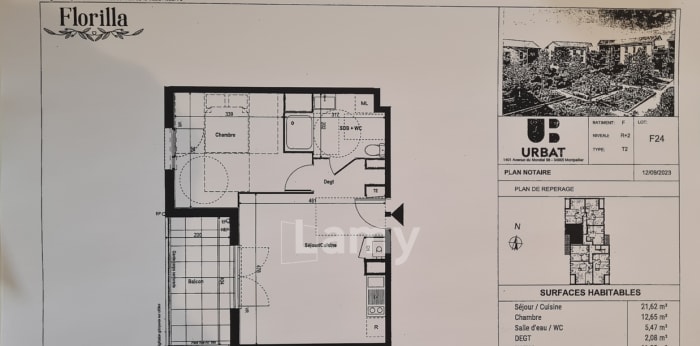 Image 6 sur 6 - Appartement  ·  Location · Rillieux La Pape (69140) · 2 pièces · 42m²