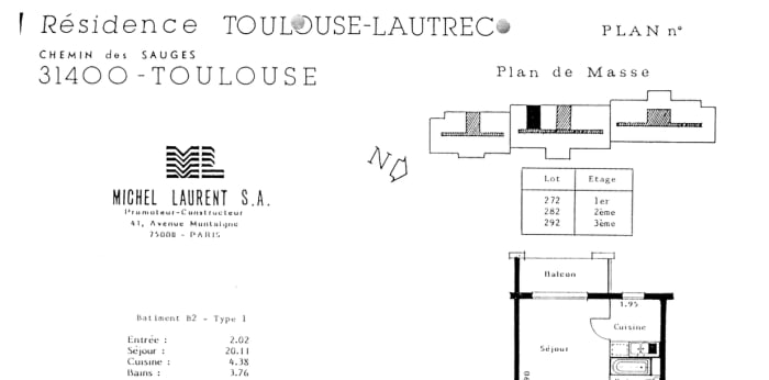 Image 2 sur 4 - Appartement  ·  Location · Toulouse (31400) · 1 pièce · 31m²