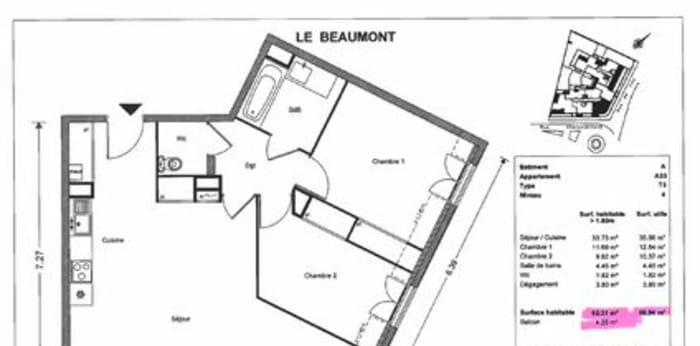Image 7 sur 7 - Appartement  ·  Location · Savigny Sur Orge (91600) · 3 pièces · 65m²