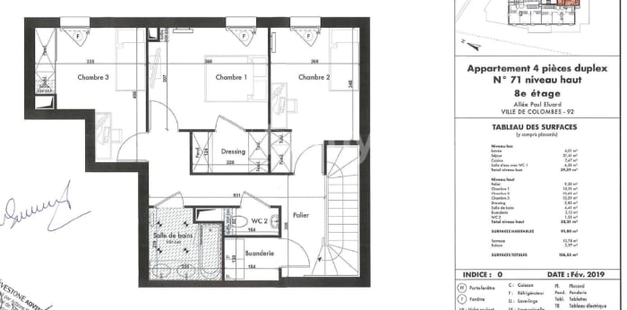 Image 2 sur 2 - Appartement  ·  Location · Colombes (92700) · 4 pièces · 92m²