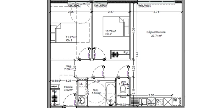 Image 2 sur 2 - Appartement  ·  Location · Longwy (54400) · 3 pièces · 68m²