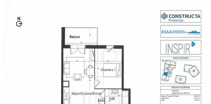 Image 2 sur 2 - Appartement  ·  Location · Evry Courcouronnes (91000) · 2 pièces · 41m²