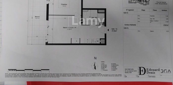 Image 7 sur 7 - Appartement  ·  Location · Bourg En Bresse (01000) · 2 pièces · 38m²