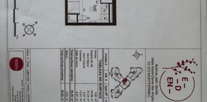 Image 4 sur 11 - Appartement  ·  Location · Montfermeil (93370) · 2 pièces · 46m²